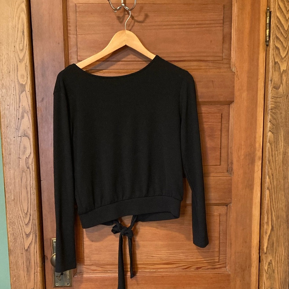 H&M Black Open Back Blouse (Women’s Small)